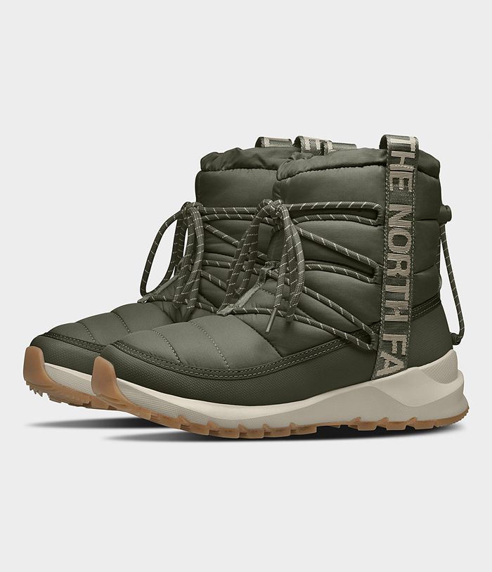 The North Face Boots Dames Thermoball™ Lace Up BNVJ42016 - Olijfgroen Groen